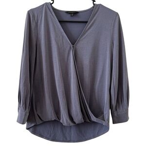 Banana Republic Blue Wrap Blouse